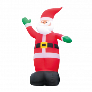 Père Noël géant avec gonflage automatique