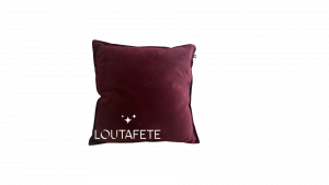 Coussin Carré rouge