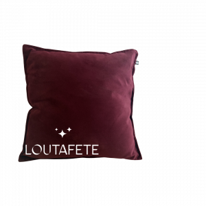 Coussin Carré rouge